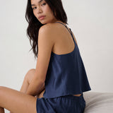 Washable Silk Bias Cami Short Set