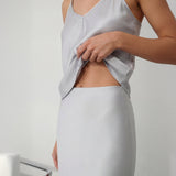 Washable Silk Maxi Bias Skirt