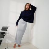 Washable Silk Maxi Bias Skirt