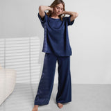 Washable Silk Tee Pant Set